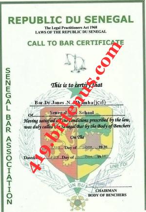 Law school certificate